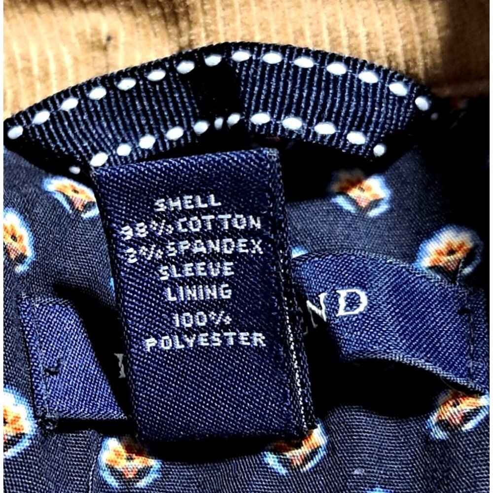 Y2K Lands End Corduroy Blazer Womens Size 12 Tan Jacket - Picture 3 of 13